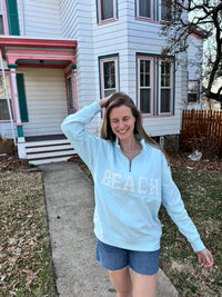 Eyelet Beach Quarter Zip