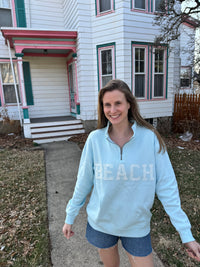 Eyelet Beach Quarter Zip