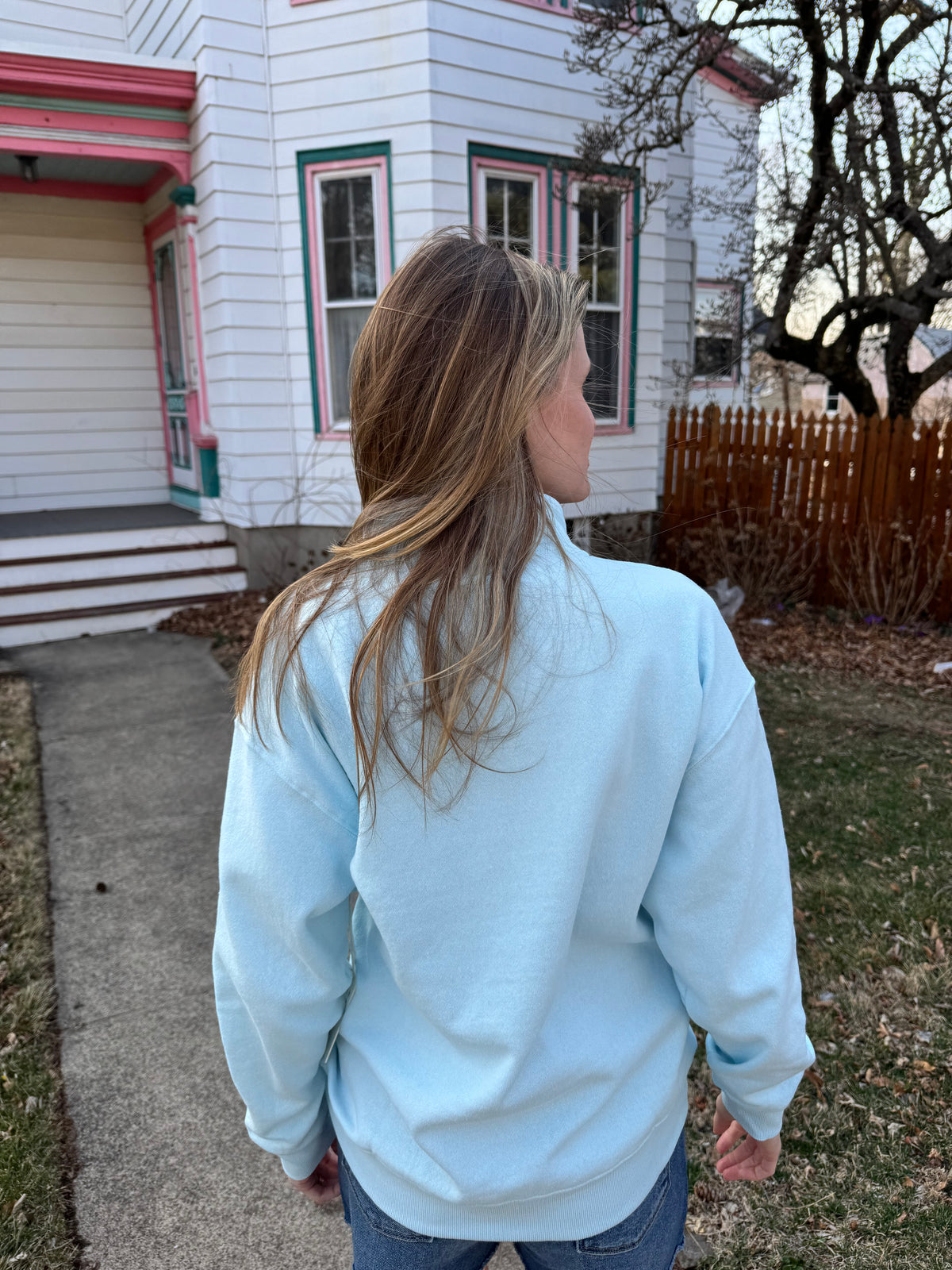 Eyelet Beach Quarter Zip