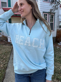 Eyelet Beach Quarter Zip