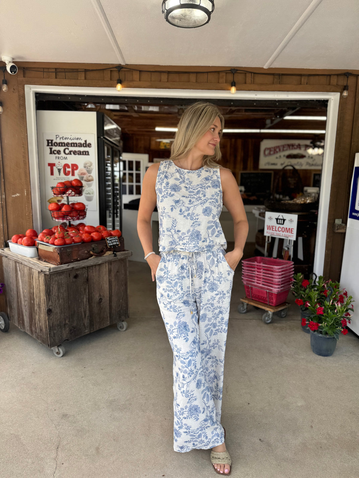Blossom Linen Pants