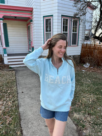 Eyelet Beach Quarter Zip