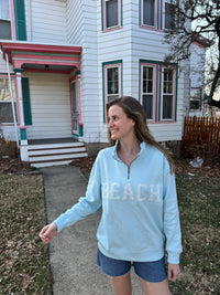 Eyelet Beach Quarter Zip