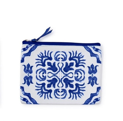Blue Tile Pouch