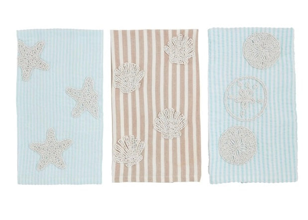 Sea Beaded Towels