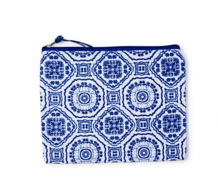 Blue Tile Pouch