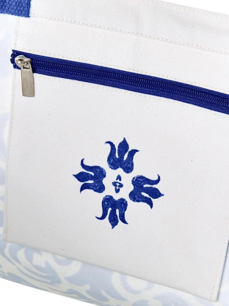 Blue Tile Beach Tote