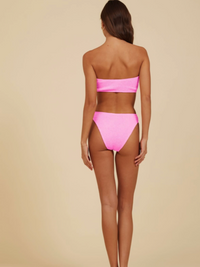 Crinkle Bandeau Bathing Suit Top