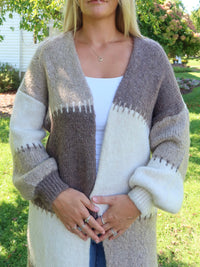 Patchwork Stitched Cardigan
