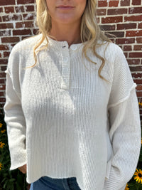 Boyfriend Henley Sweater