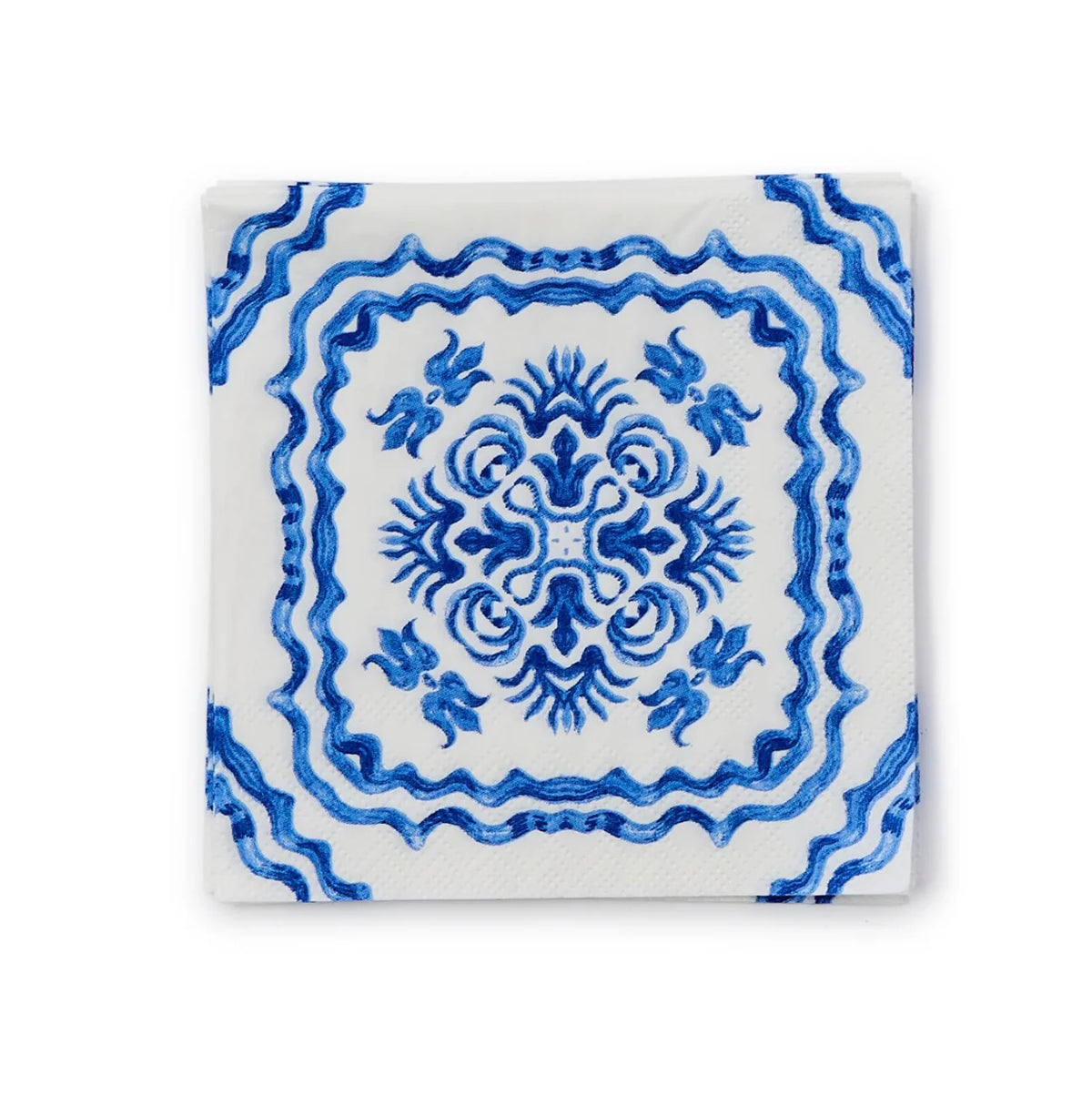 Blue Tiles Cocktail Napkins