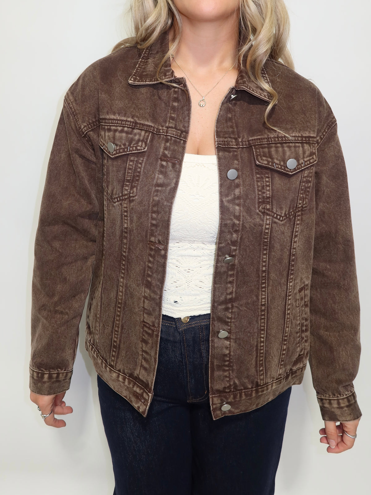 Chocolate Denim Jacket