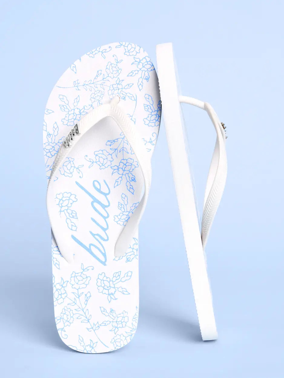 Bride Flip Flops