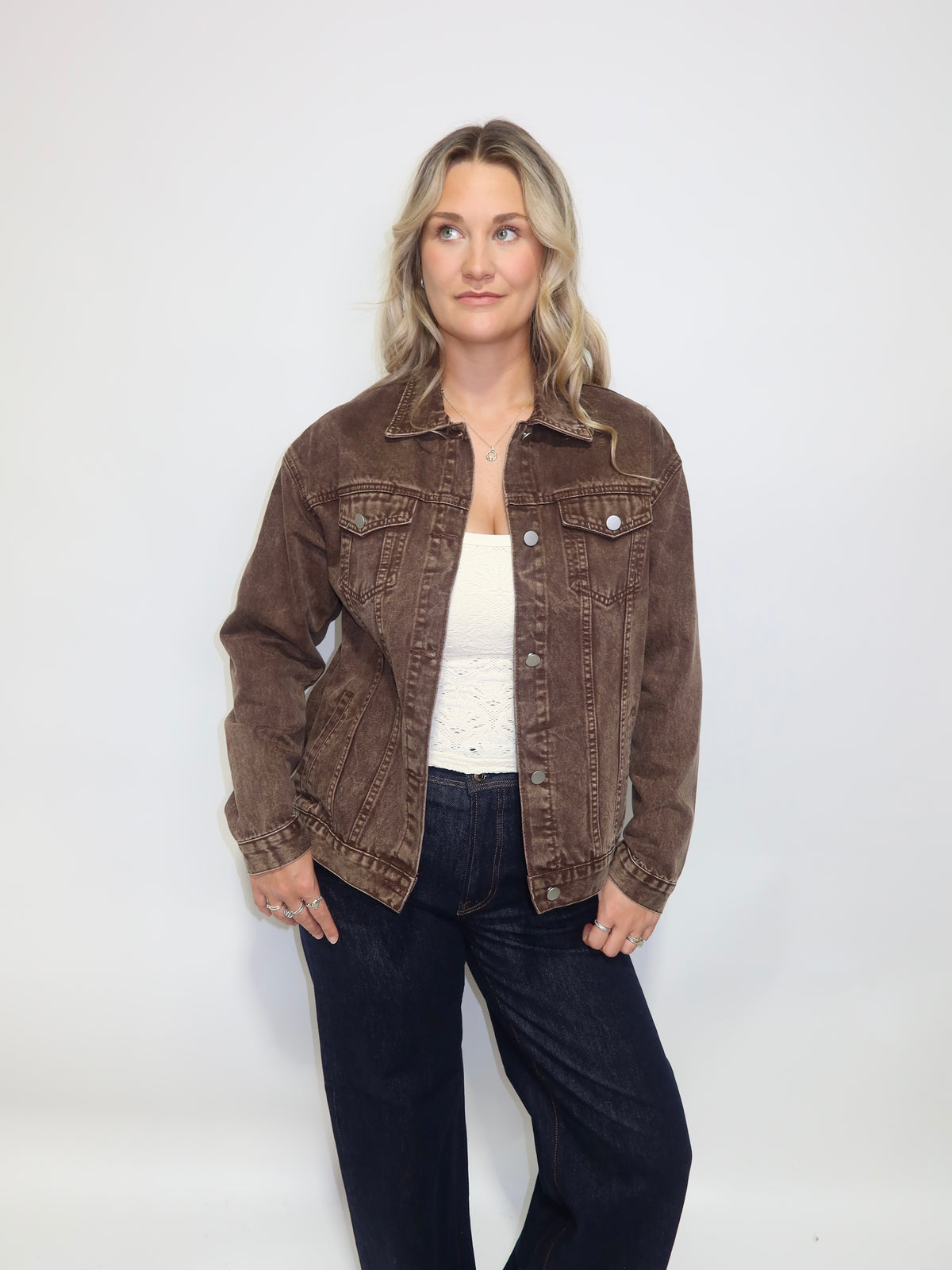 Chocolate Denim Jacket
