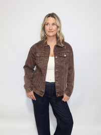 Chocolate Denim Jacket