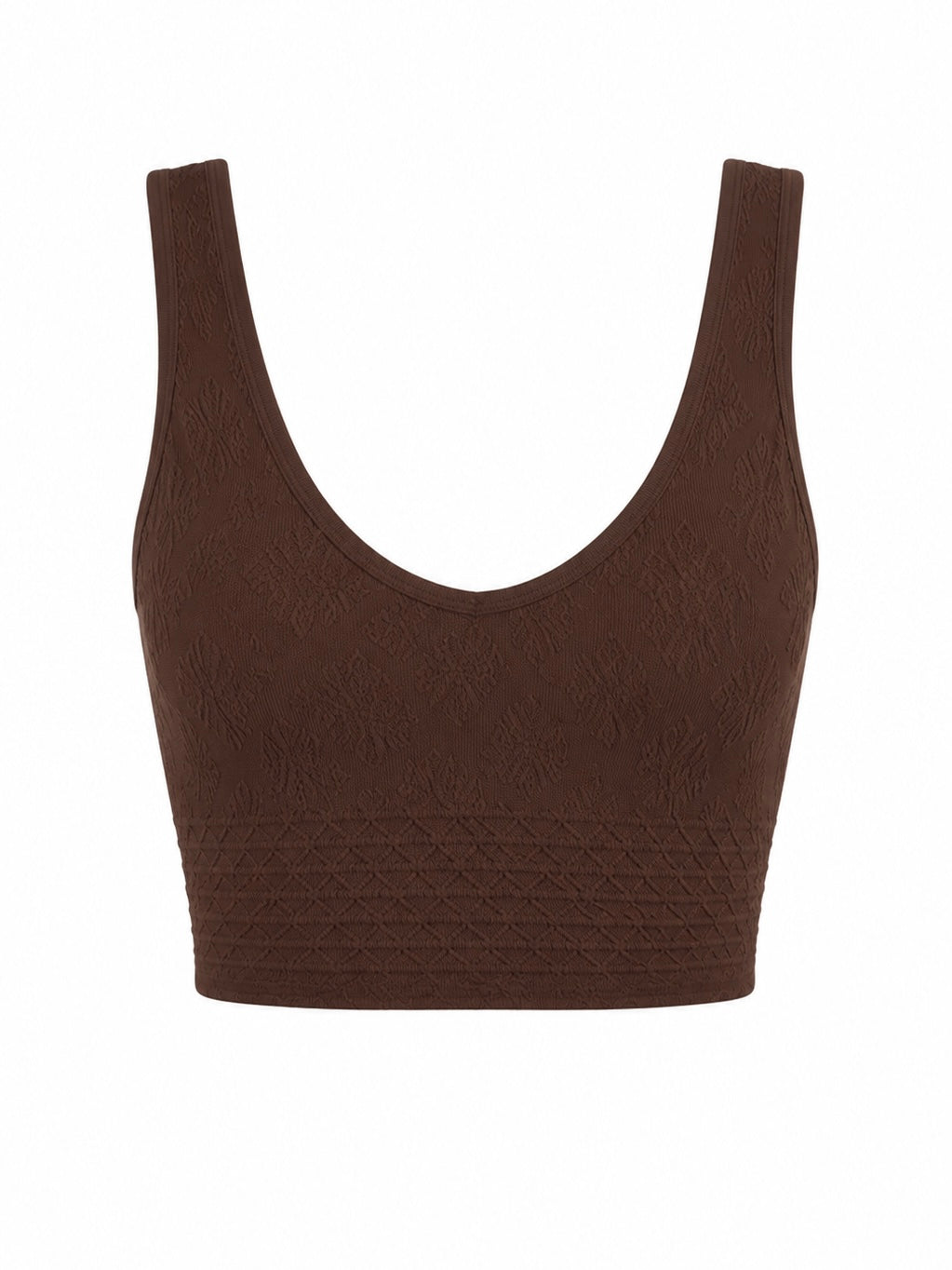 Reversible Textured Lace Crop