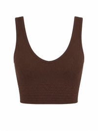 Reversible Textured Lace Crop