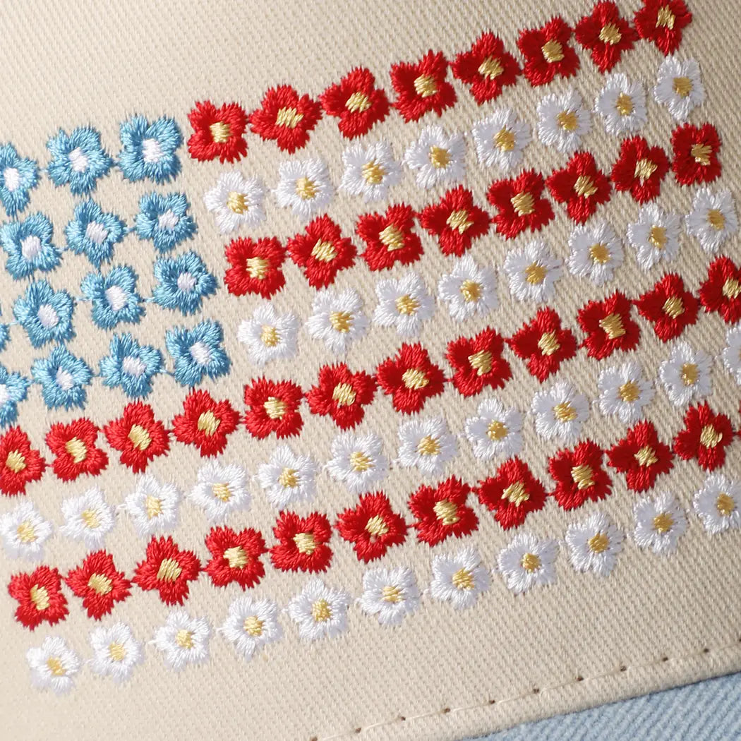 Daisy American Flag Hat