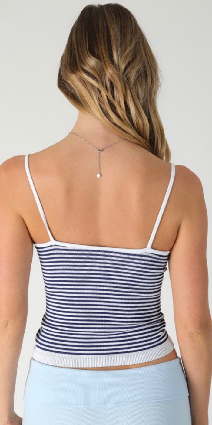 Modal Striped V-Neck Cami