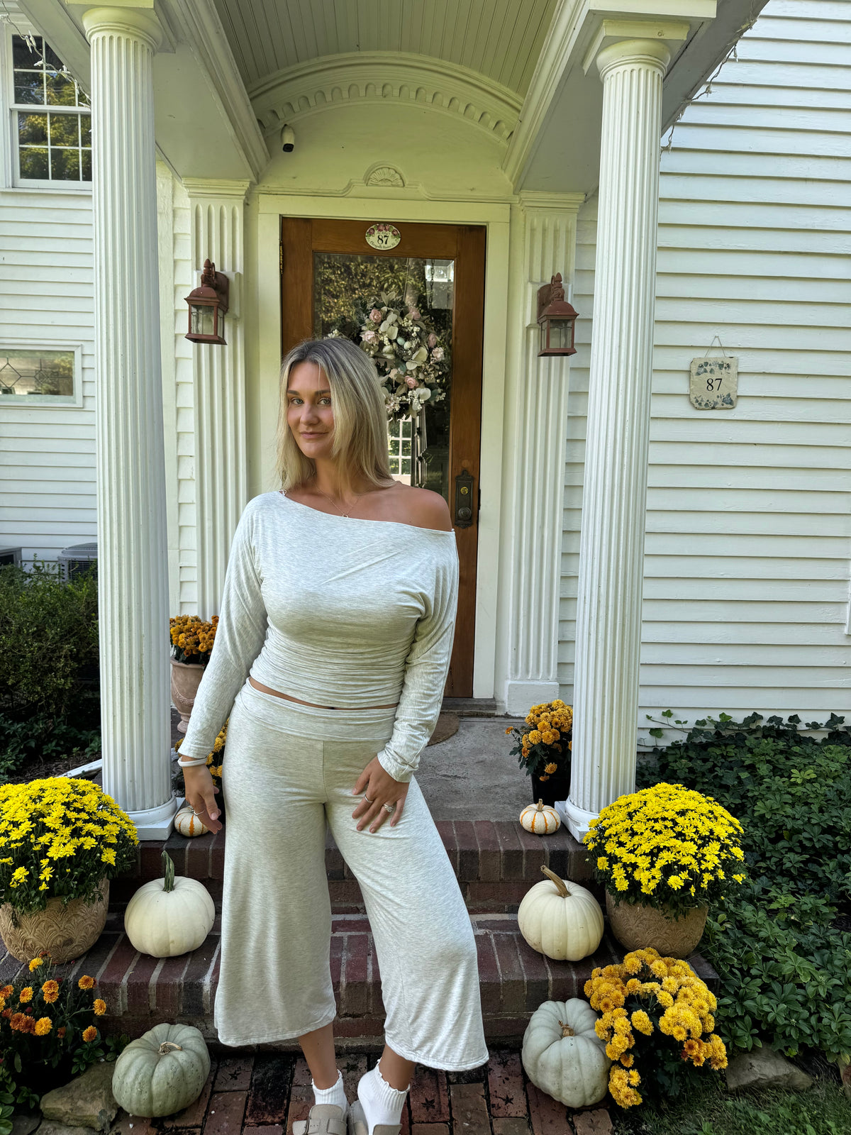 Heather Gaucho Pants