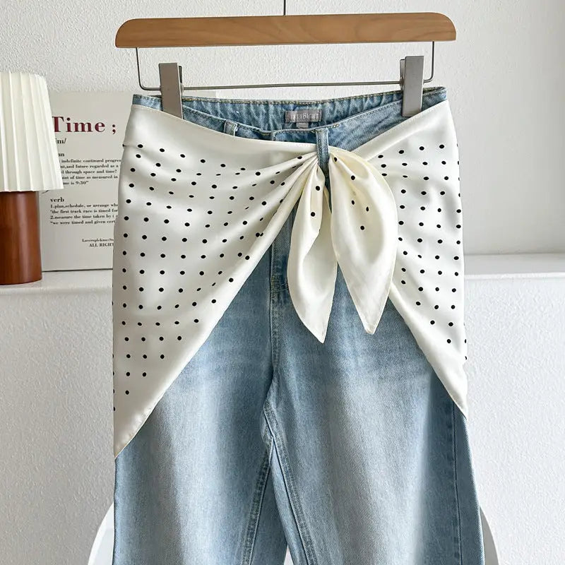 Polka Dot Belt Scarf