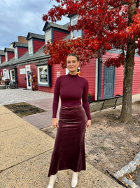 Plum Maxi Skirt