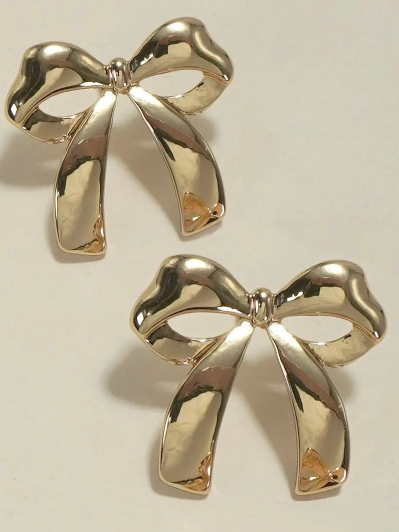 Chunky Bow Earrings