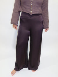 Chocolate Fondant Satin Pants