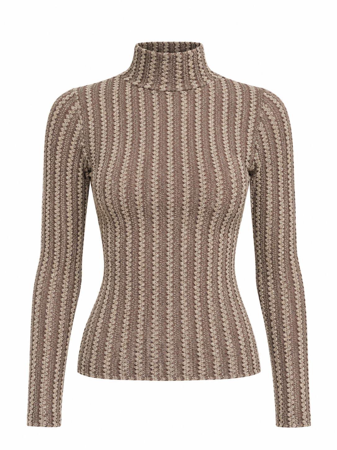 Pointelle Mockneck Top