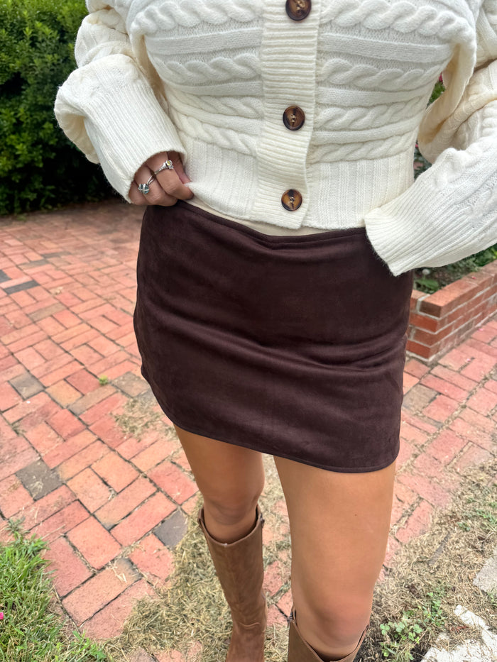 Nesta Suede Skort