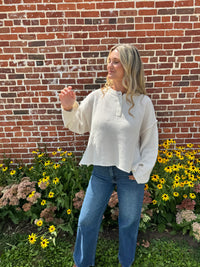 Boyfriend Henley Sweater