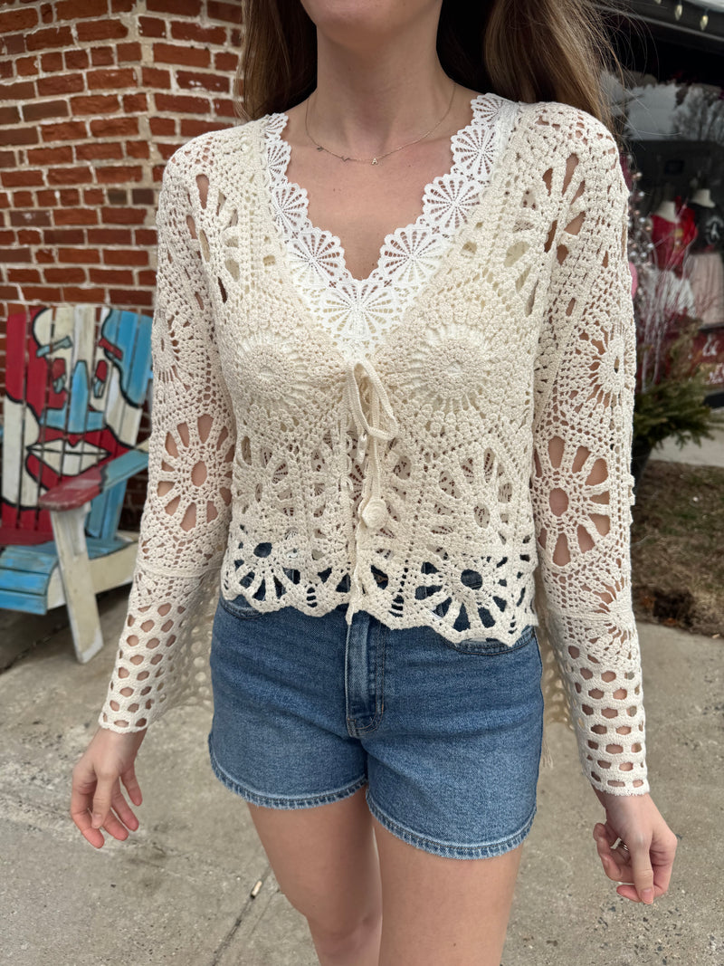 Stevie Crochet Top