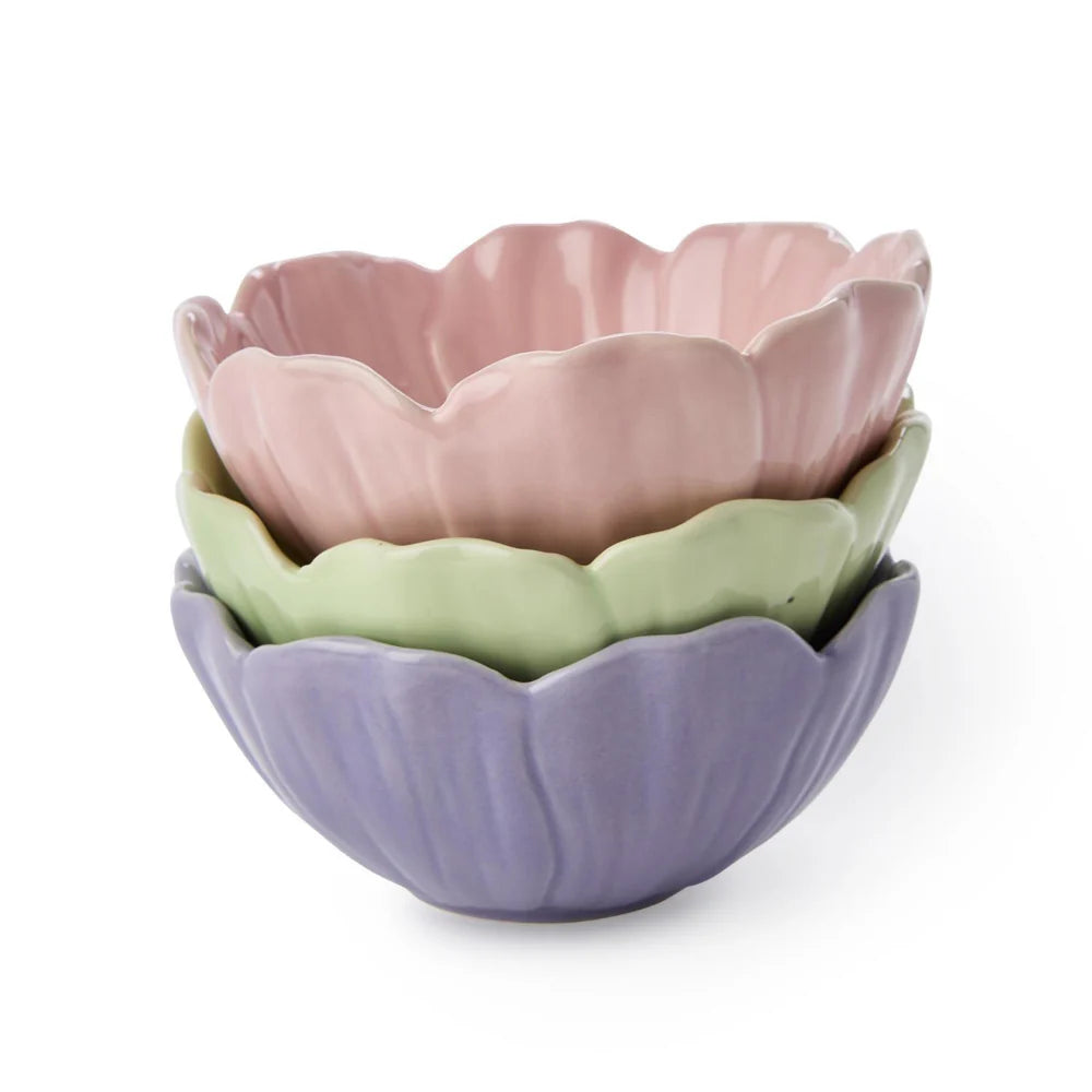 Flower Tidbit Bowls