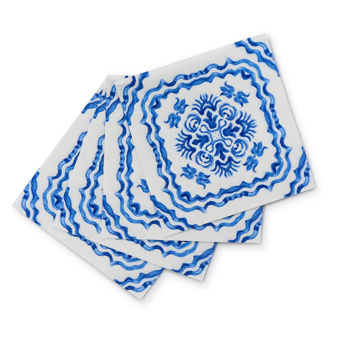 Blue Tiles Cocktail Napkins