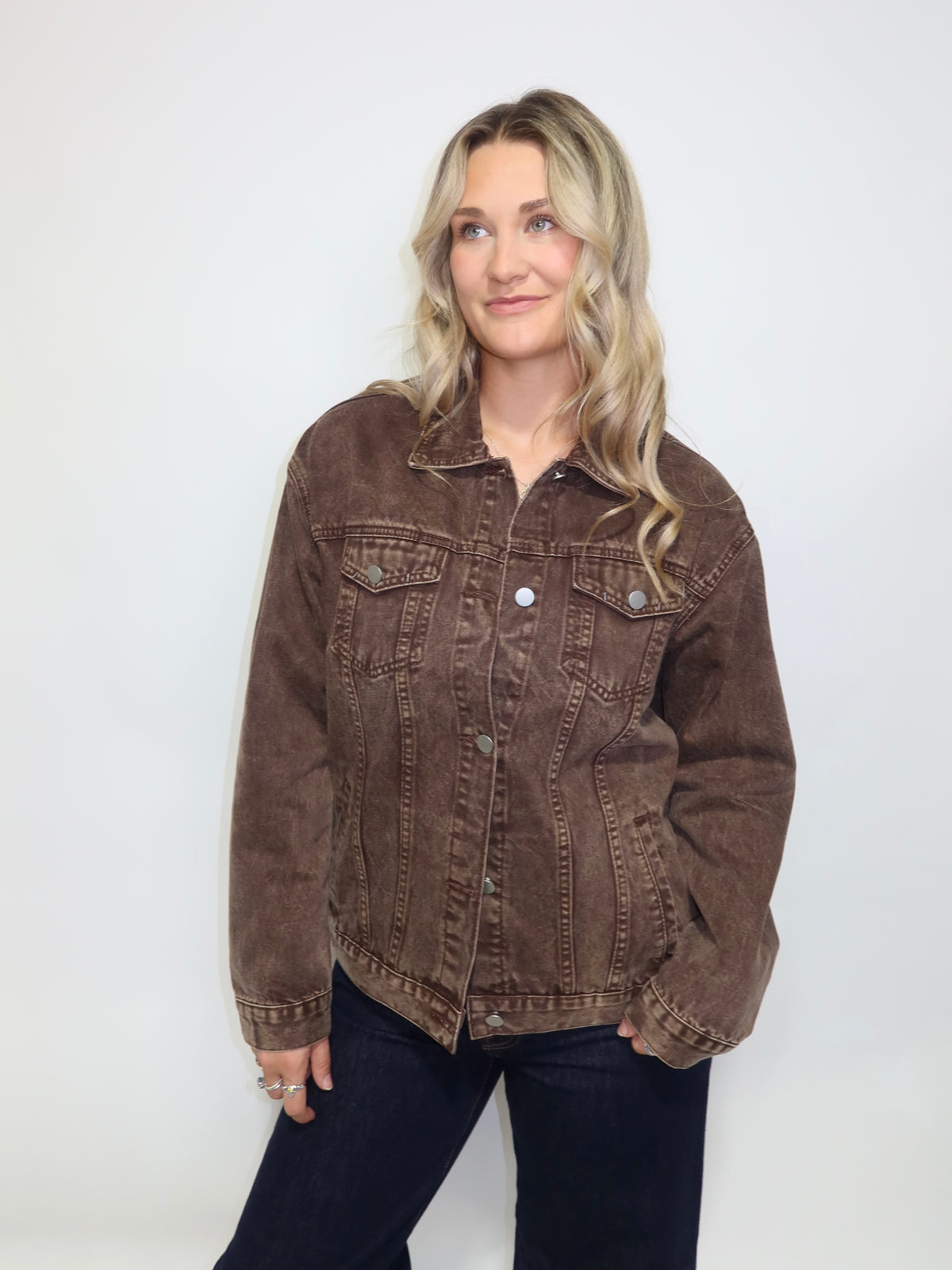 Chocolate Denim Jacket