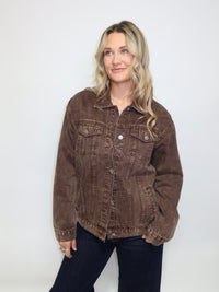 Chocolate Denim Jacket