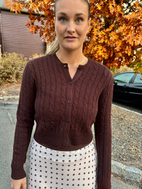 Theo Cable-knit Cardigan