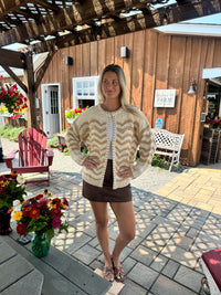 Wavy Crochet Cardigan