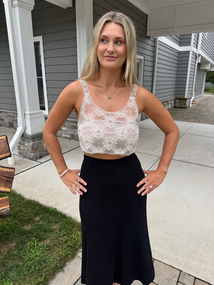 Daisy Beaded Tank