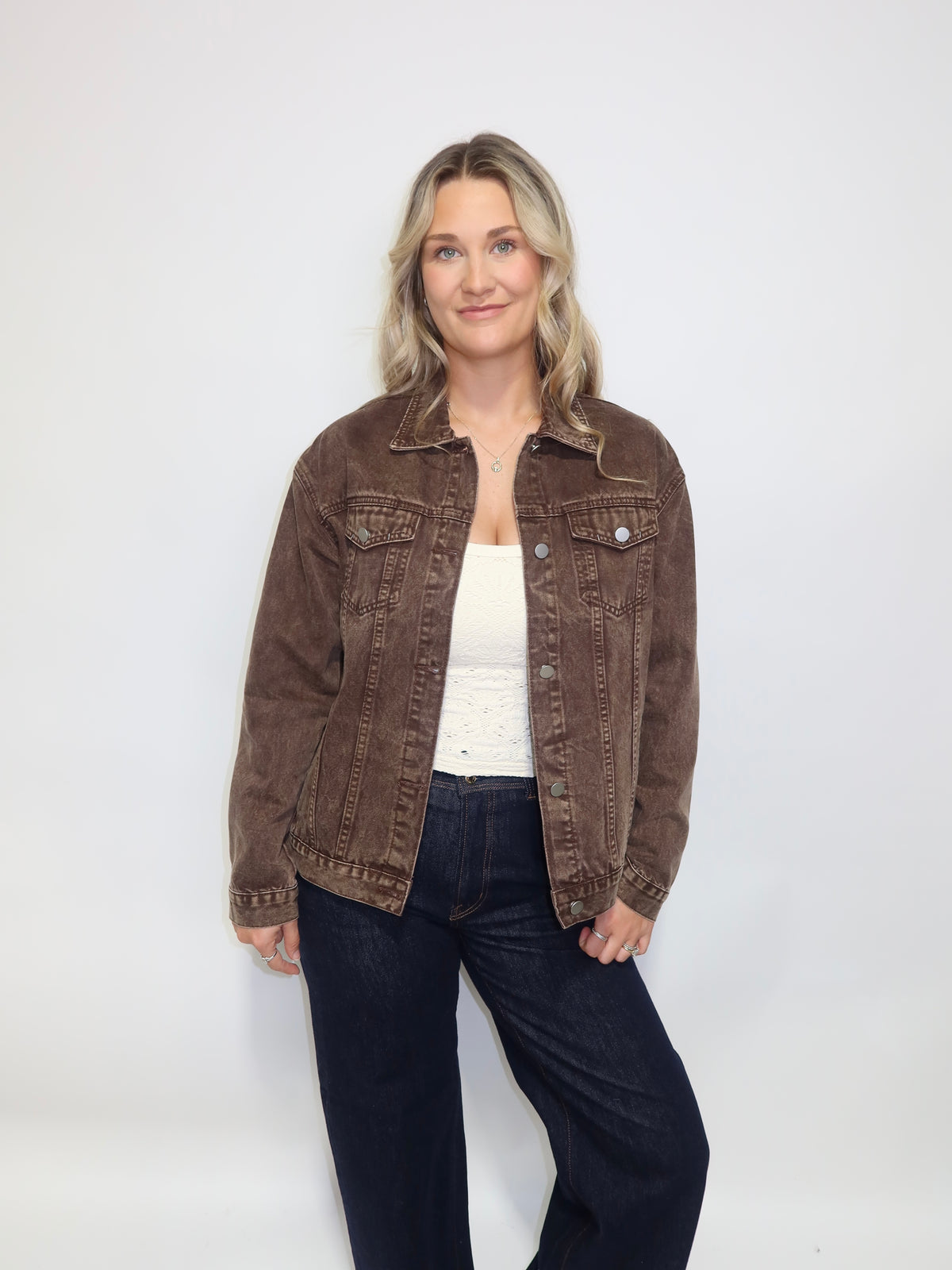 Chocolate Denim Jacket