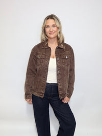 Chocolate Denim Jacket