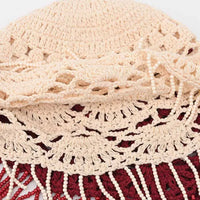 Boho Beaded Crochet Beanie