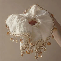 Bohemian Seashell Scrunchie