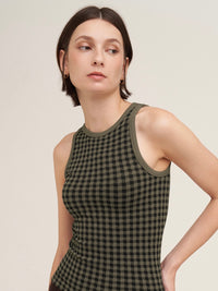 High Neck Woodsen Tank