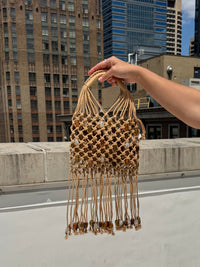 Beaded Tassel Handbag