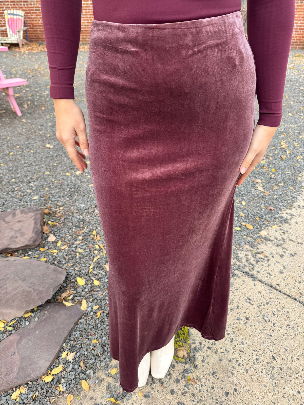 Plum Maxi Skirt