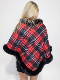 Maeve Plaid Poncho