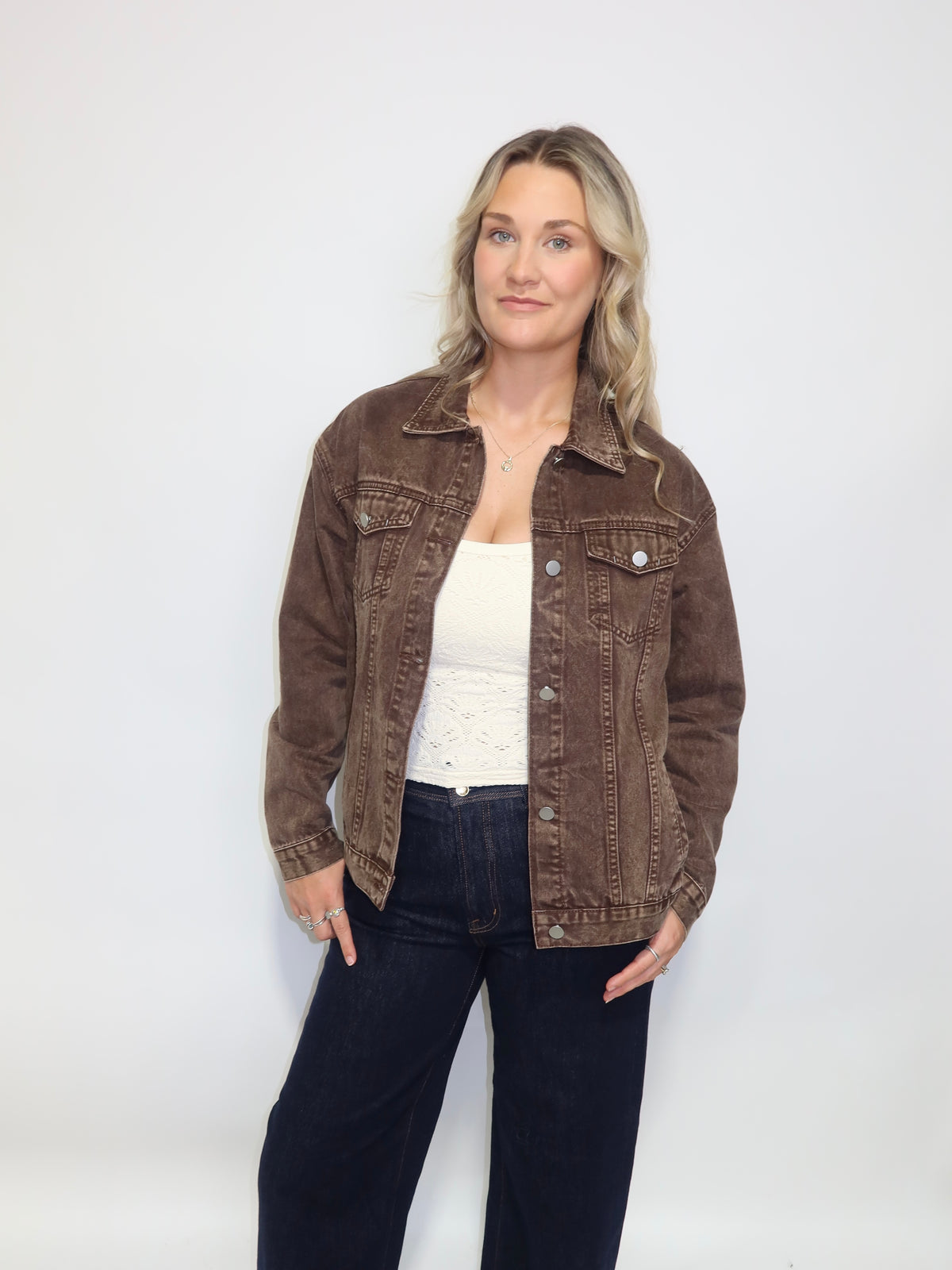 Chocolate Denim Jacket