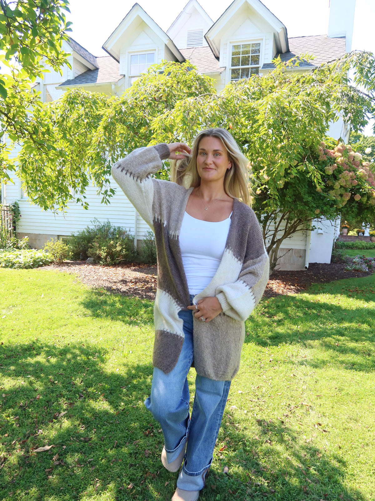 Patchwork Stitched Cardigan