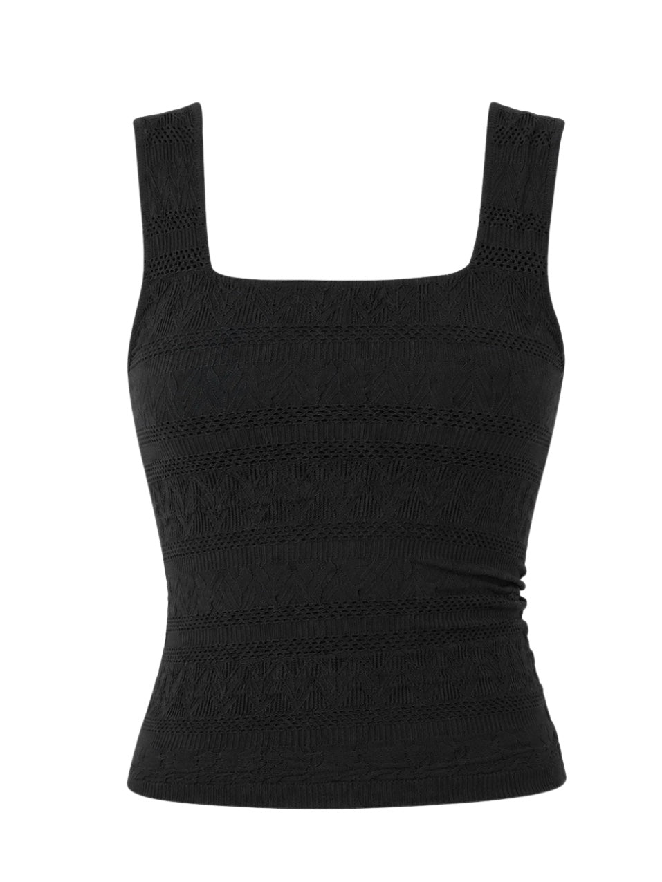 Lace Textured Square Tank